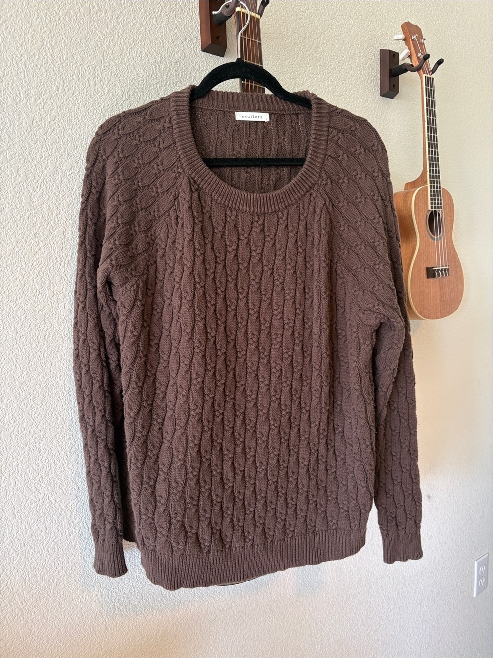 Neuflora Jamestown Cable Knit Sweater Sz S